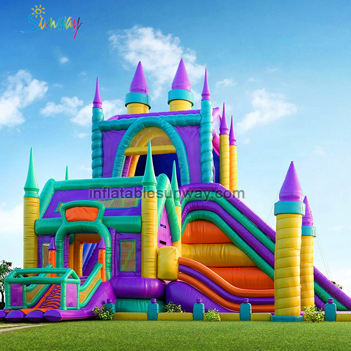 Inflatable castle slide-10
